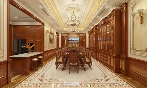 Thiết Kế Phòng Ăn Cao Cấp Biệt Thự 2026 — Chuẩn Luxury Từng Chi Tiết
