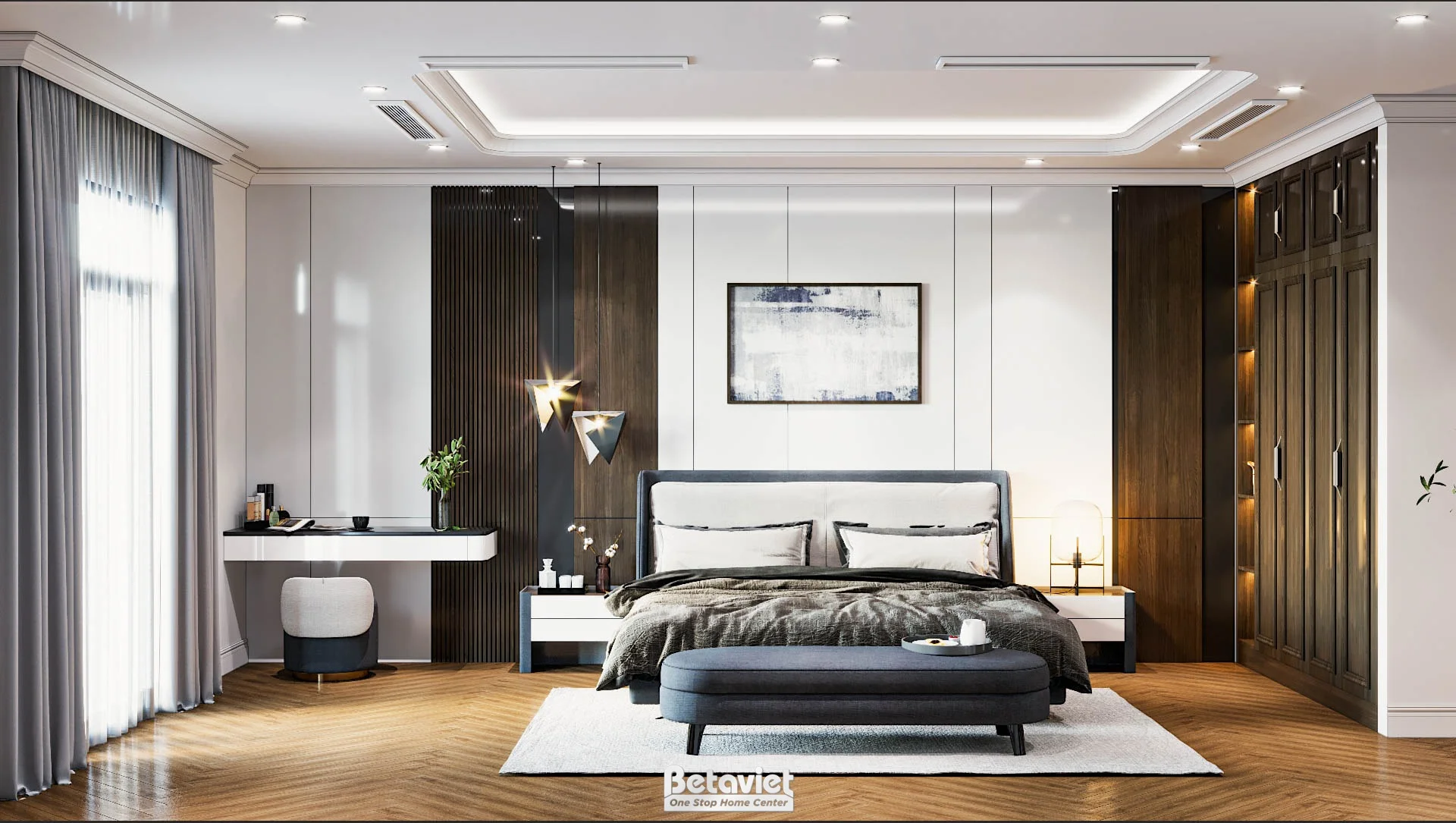 biệt thự 1 tầng phong cách tân cổ điển tại Hà Nam