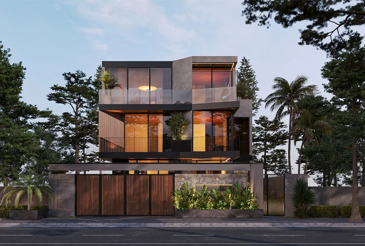 Biệt thự nghỉ dưỡng 3 tầng phong cách hiện đại tại Hà Nội