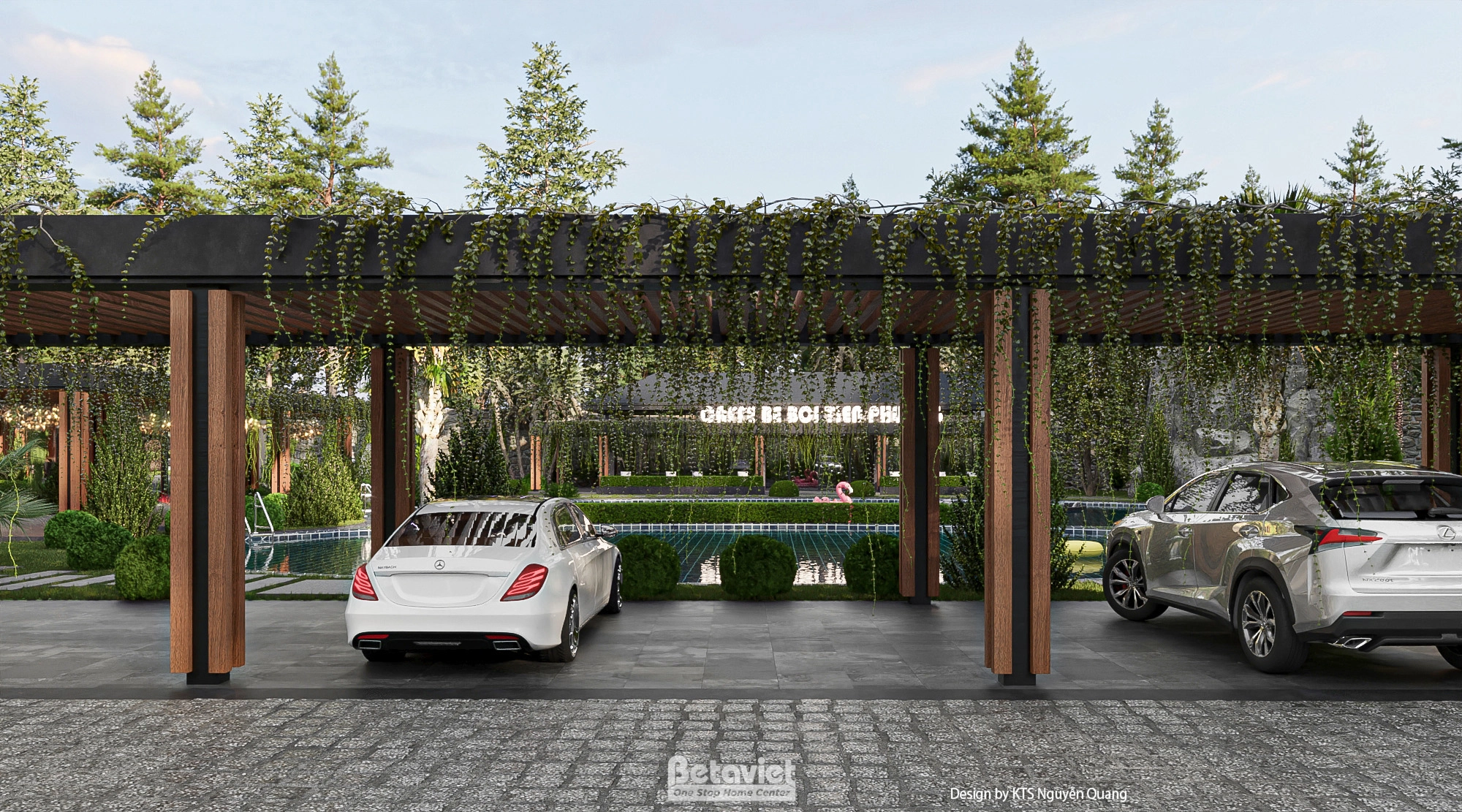 Mẫu thiết kế biệt thự 1 tầng phong cách Á Đông tại Ninh Bình