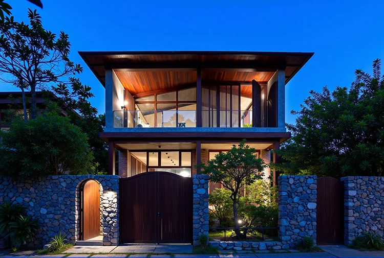 Mẫu thiết kế kiến trúc biệt thự 3 tầng nghỉ dưỡng tại Hà Nội