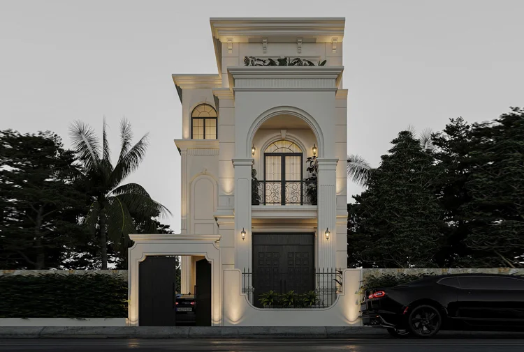 biệt thự lâu đài 3 tầng tân cổ điển tại Bắc Ninh