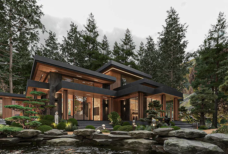 biệt thự 2 tầng phong cách hiện đại luxury tại Hà Nội