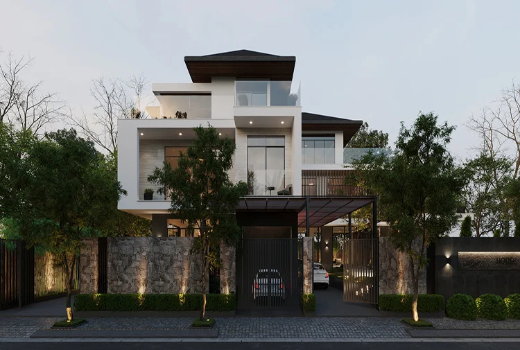 biệt thự 3 tầng hiện đại luxury tại Ninh Bình