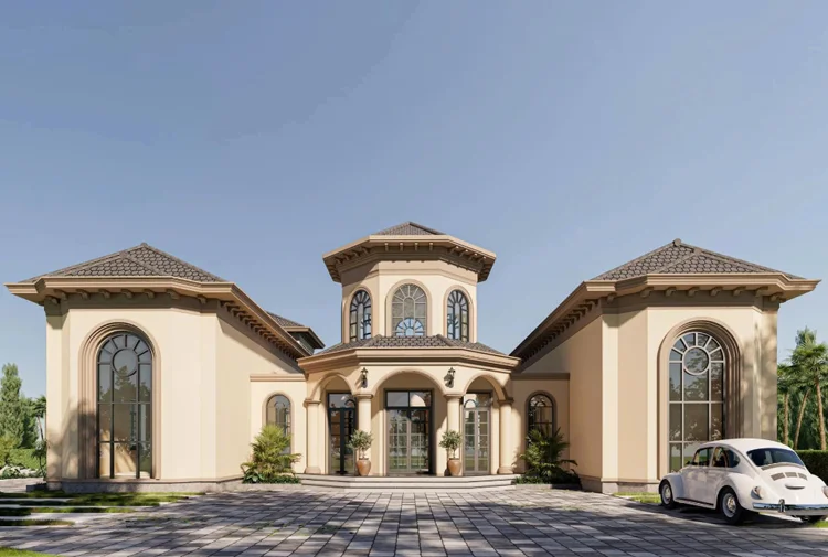 Mẫu thiết kế biệt thự 2 tầng Địa Trung Hải tại Hải Phòng