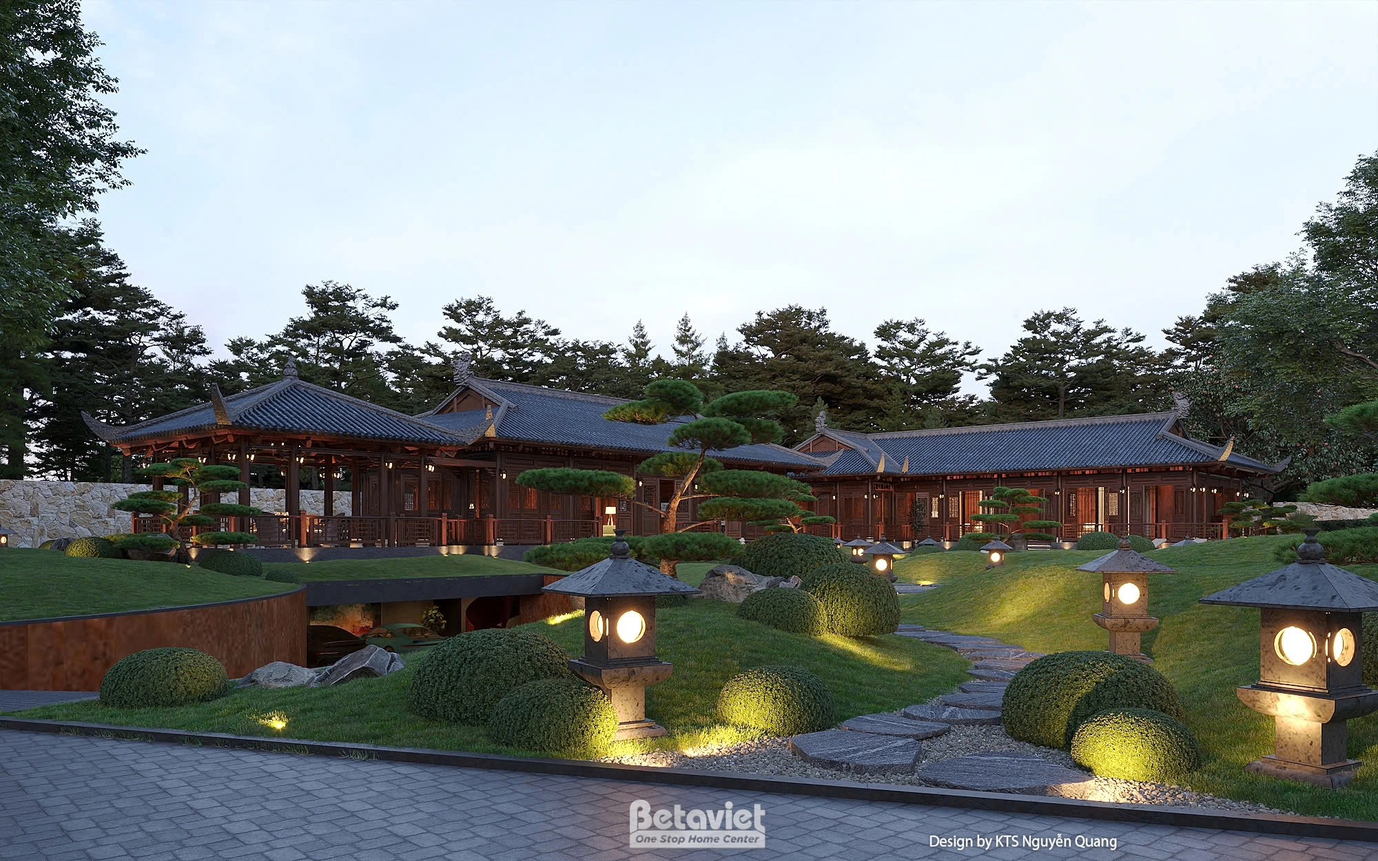 biệt thự 1 tầng phong cách Á Đông tại Ninh Bình