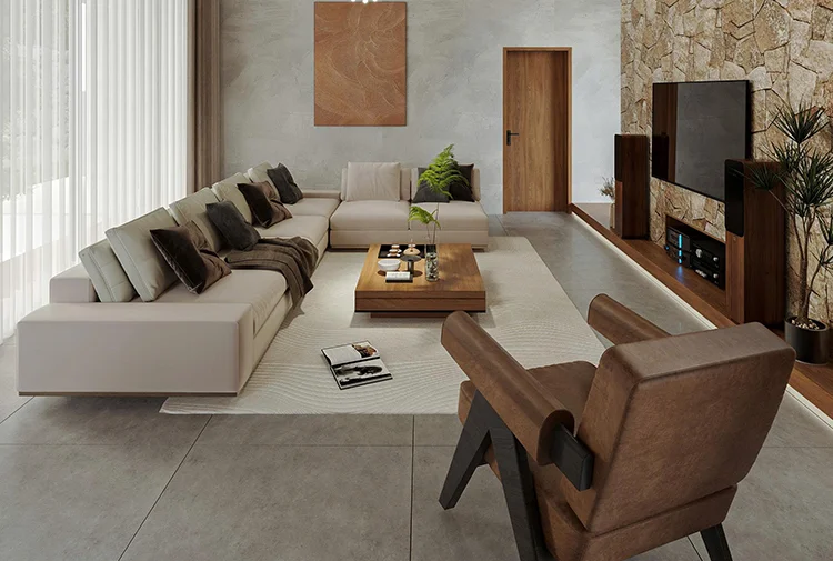 nội thất biệt thự hiện đại gỗ tại Hải Phòng