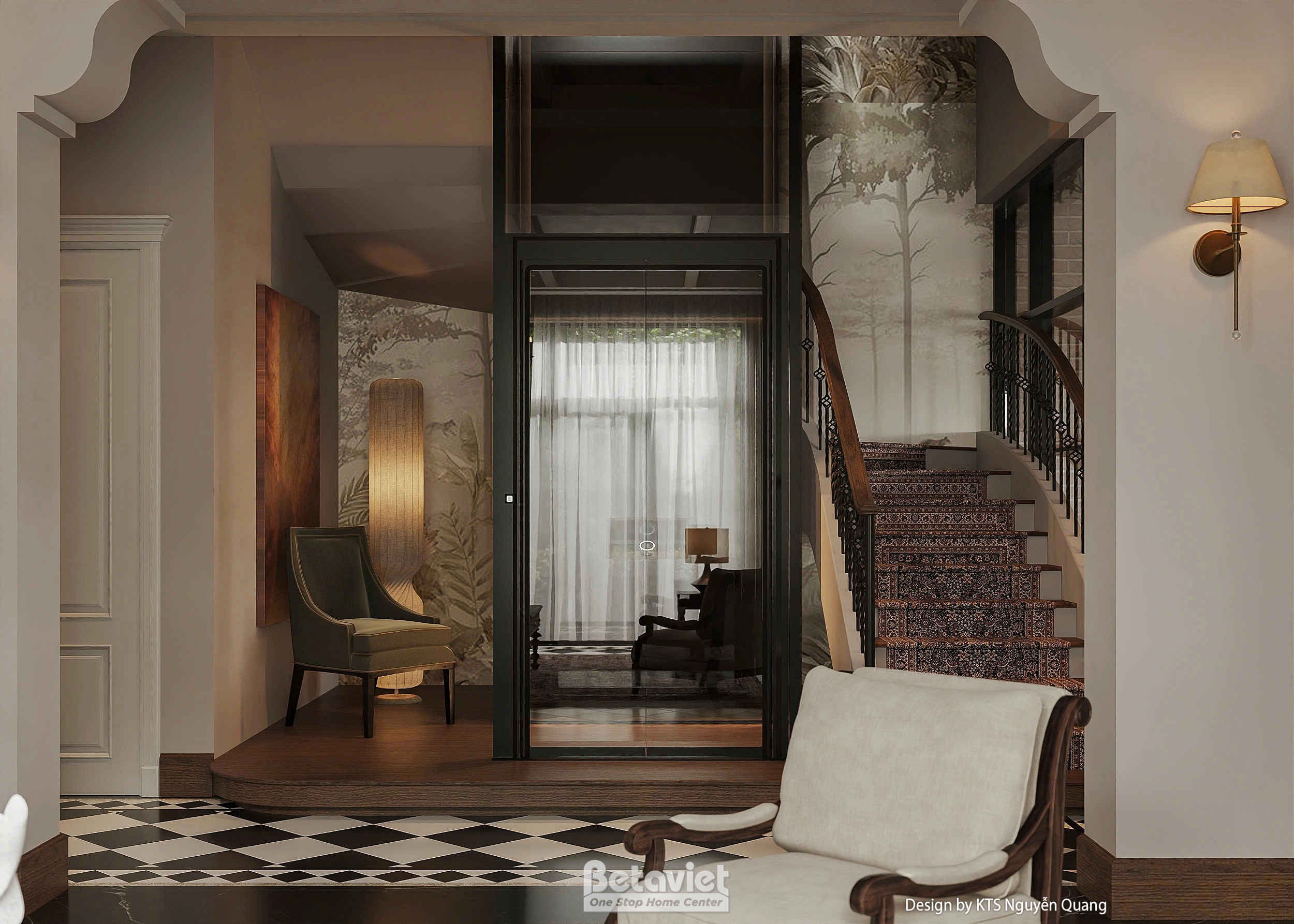 nội thất biệt thự hiện đại luxury KĐT Bảo Ninh