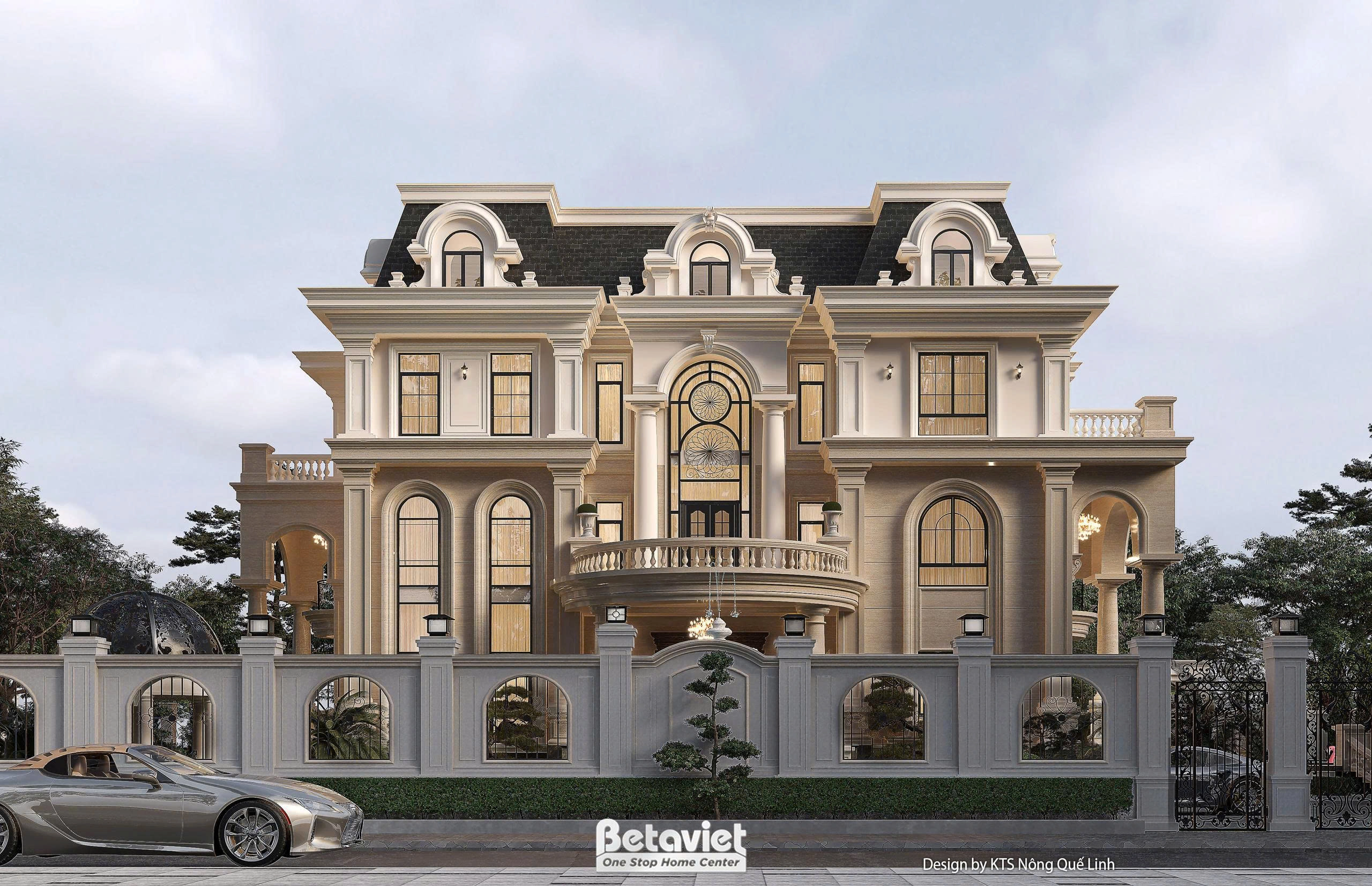 dinh thự phong cách tân cổ điển tại Hà Nội