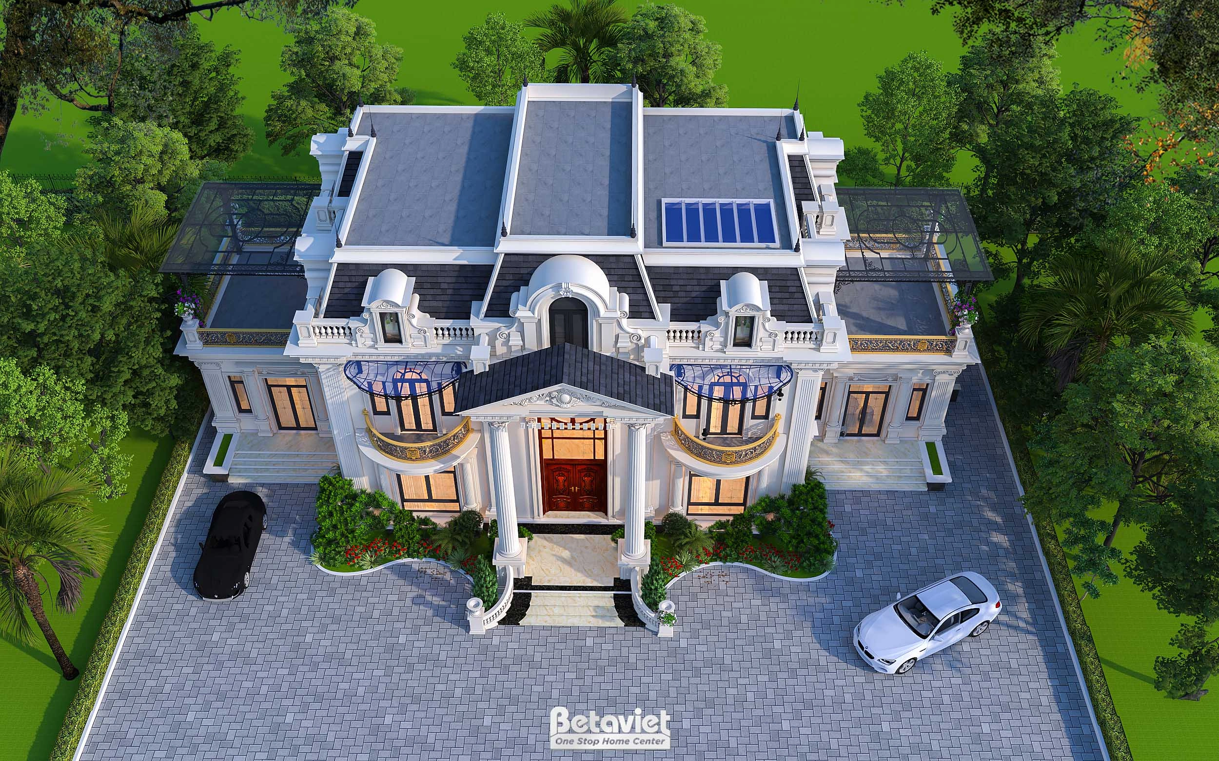 Mẫu thiết kế biệt thự tân cổ điển 2 tầng tại Bắc Giang