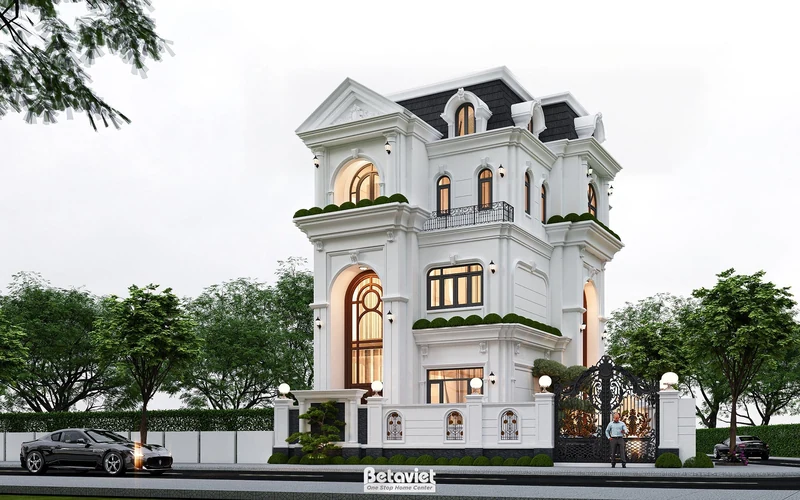 Mẫu thiết kế biệt thự tân cổ điển 3 tầng tại Tuyên Quang