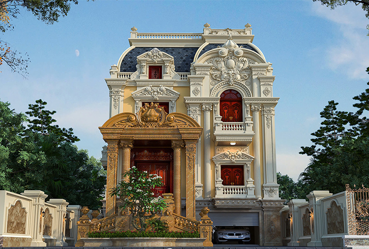 Biệt thự cổ điển 3 tầng 570m² tại Bắc Ninh — BETAVIET KT2009458