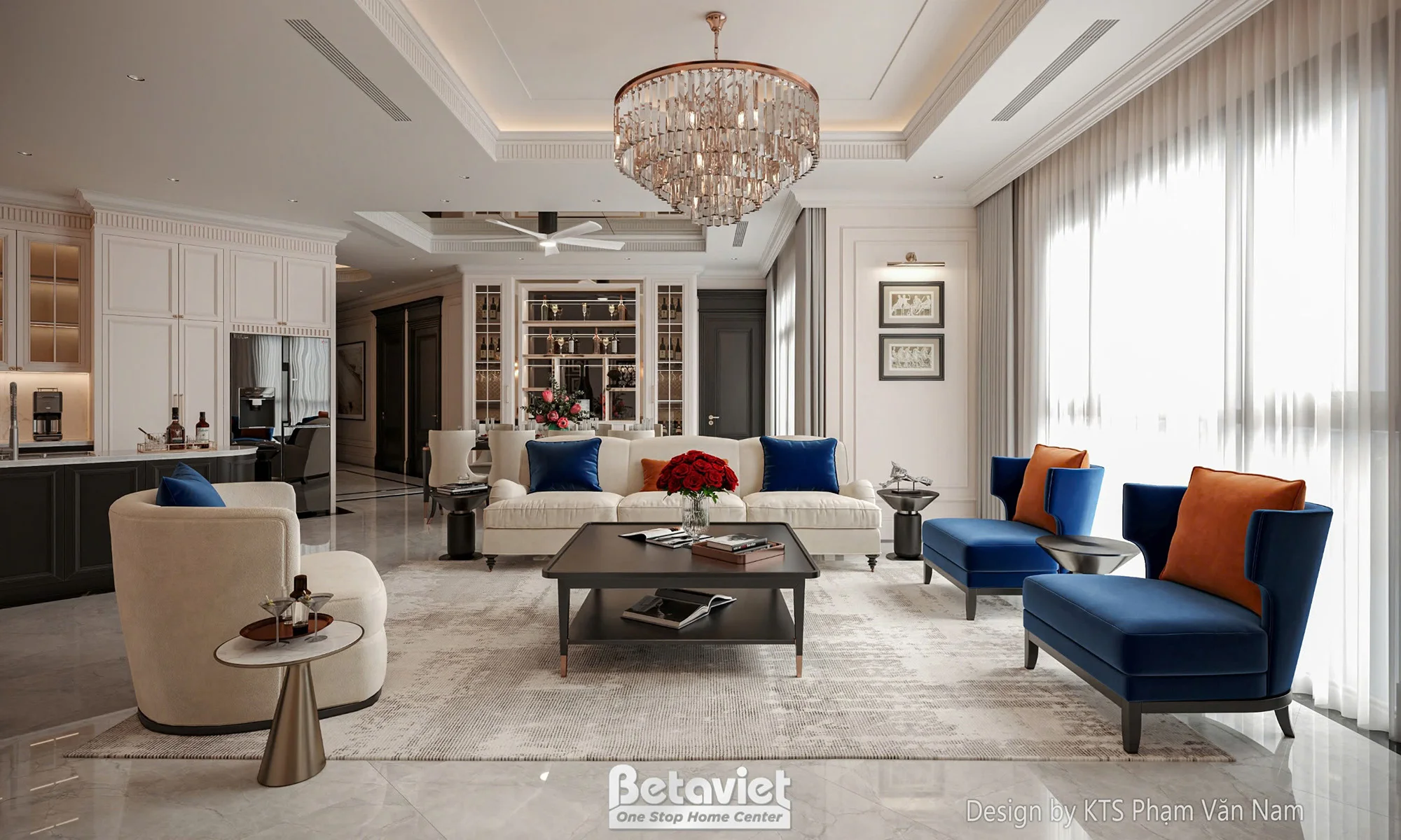 Thiết kế biệt thự 3 tầng tân cổ điển [KT21198]