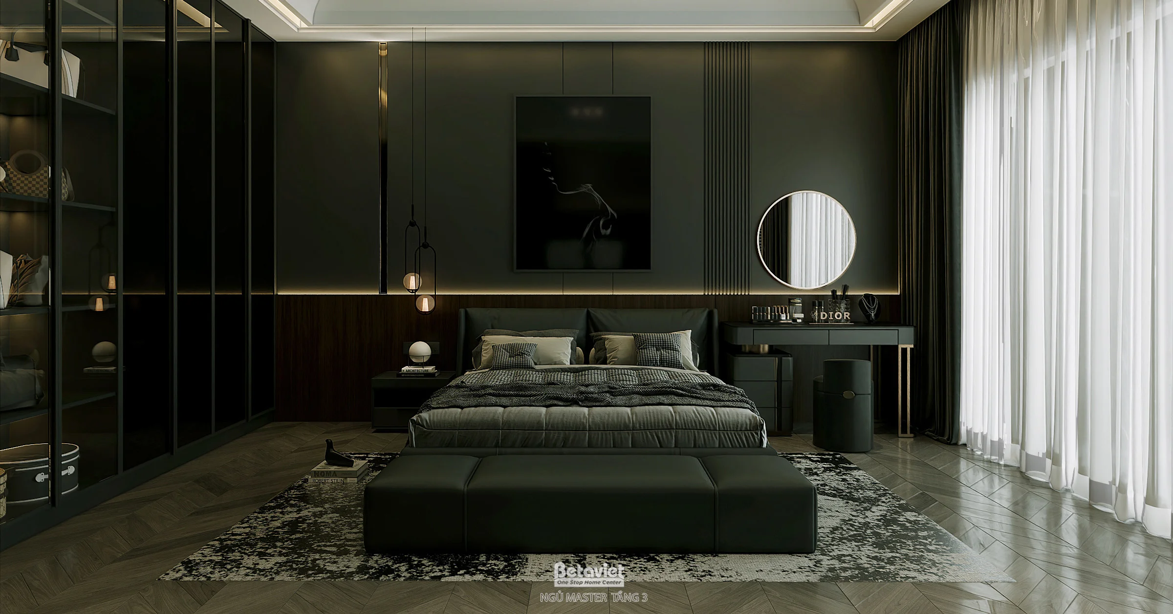 Biệt tự 3 tầng phong cách tân cổ điển tại hưng yên