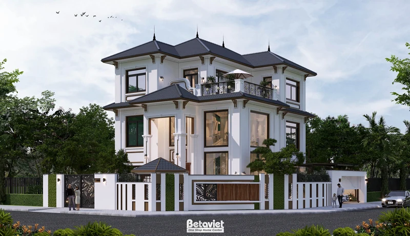 biệt thự phong cách hiện đại 3 tầng tại Bắc Ninh