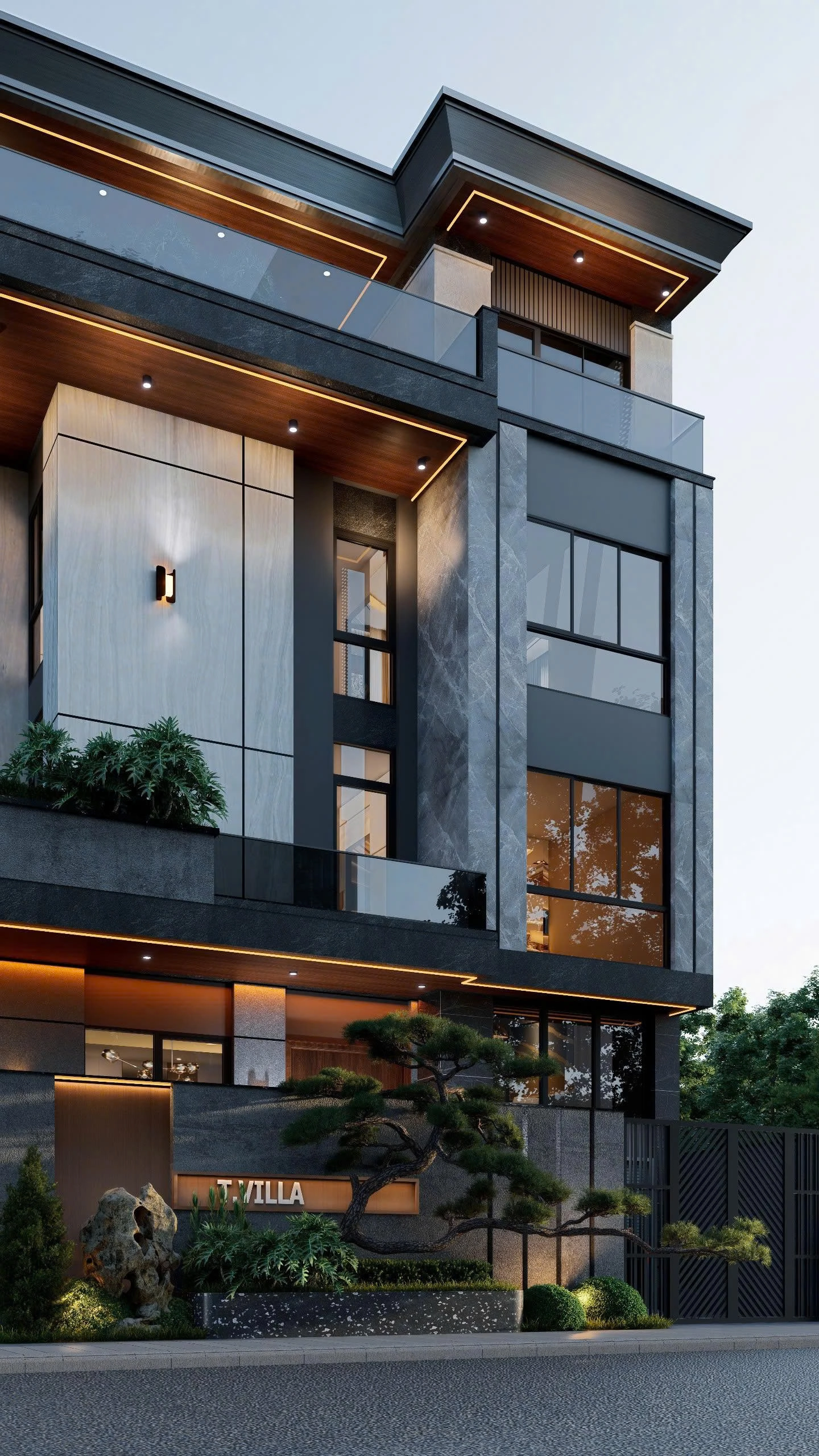 nhà phố 4 tầng phong cách hiện đại tại Hải Phòng