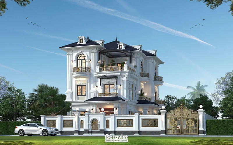 Mẫu thiết kế biệt thự 3 tầng tân cổ điển tại Hà Nam
