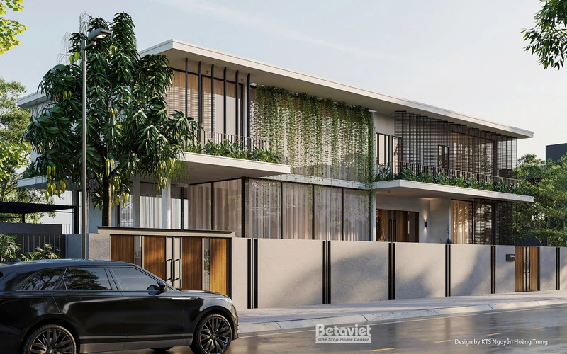 Thiết kế nhà cấp 4 gác lửng hiện đại tại Yên Bái