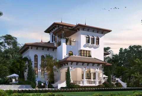 17 Mẫu Biệt Thự Địa Trung Hải Đẹp - Kiến Trúc Dự Án Thực Tế 2026