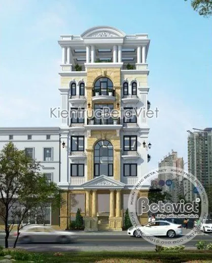 Thiết Kế Nhà 6 Tầng Luxury Đô Thị 2026 — Thang Máy, Rooftop, Kinh Doanh