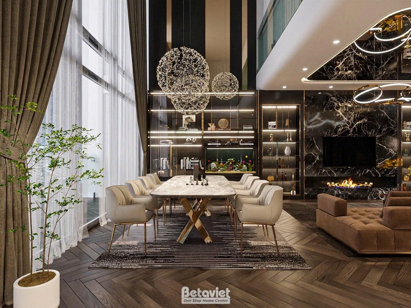 Nội thất penthouse phòng ăn cao cấp KĐT Ciputra BETAVIET