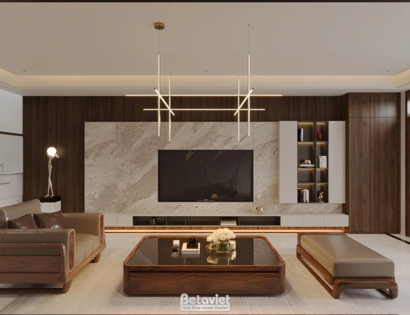 Nội thất biệt thự phố hiện đại gỗ tại Hà Nội NT25842 — 250m²