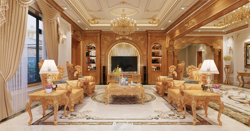 Trang trí nội thất tân cổ điển biệt thự 900m² Phú Thọ — BETAVIET