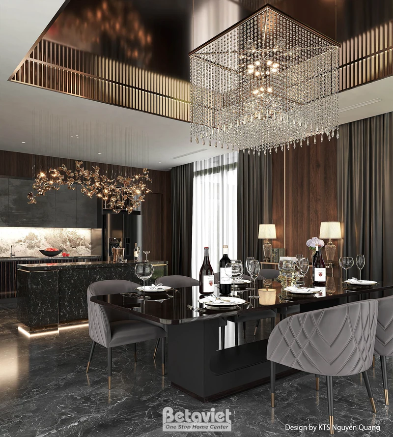 Bếp biệt thự hiện đại luxury Ninh Bình NT25853