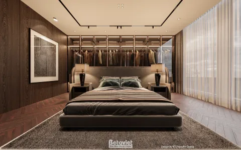 Đèn Trang Trí Phòng Ngủ Biệt Thự Luxury: Kỹ Thuật 3 Lớp Ánh Sáng & Tiêu Chuẩn 2026