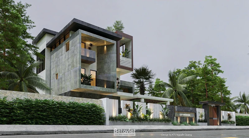 Biệt thự 3 tầng hiện đại 850m² Hải Dương KT25875