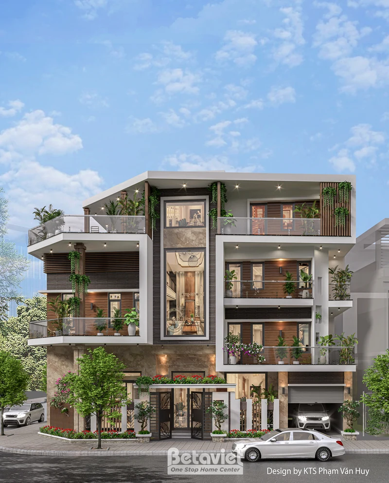 Biệt thự 3 tầng hiện đại 864m² Thái Bình KT25879