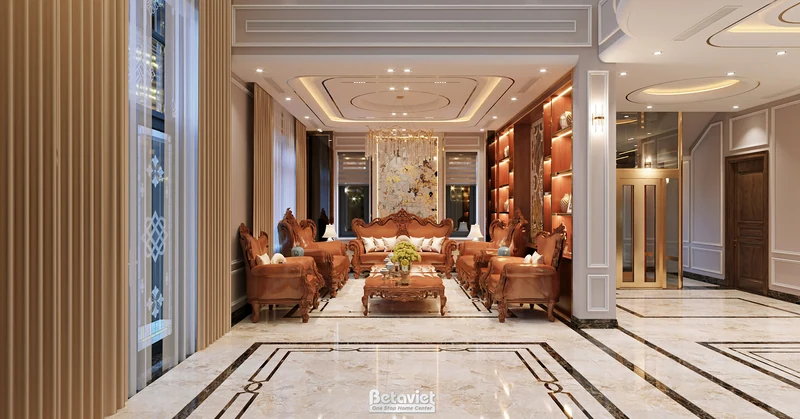 Nội thất biệt thự tân cổ điển 500m² tại Thanh Hóa — NT2009419 BETAVIET