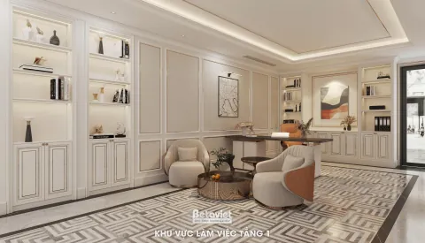 Thiết Kế Phòng Làm Việc Cá Nhân Cao Cấp Tại Nhà — Home Office Luxury Biệt Thự 2026