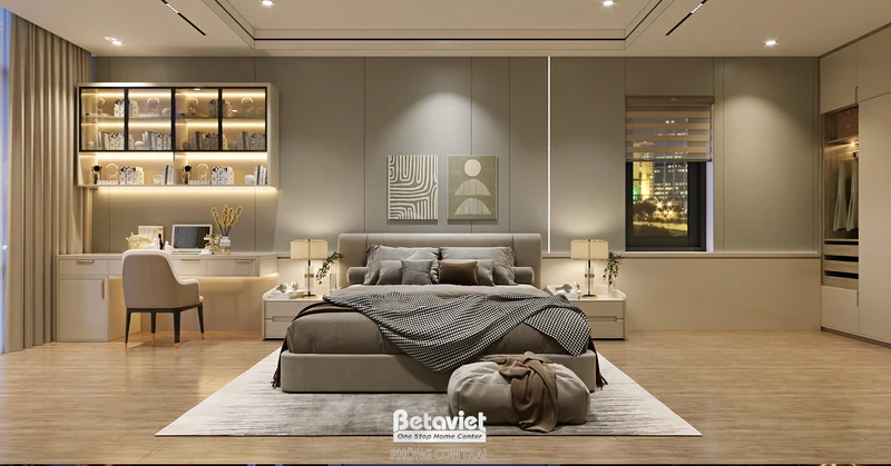 Loft concept phòng ngủ bé trai trong biệt thự hiện đại luxury BETAVIET Hưng Yên