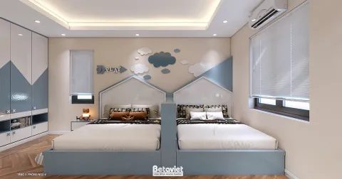 Phòng Ngủ Cho Bé Gái 13 Tuổi — Thiết Kế Teen Girl Luxury Trong Biệt Thự 2026